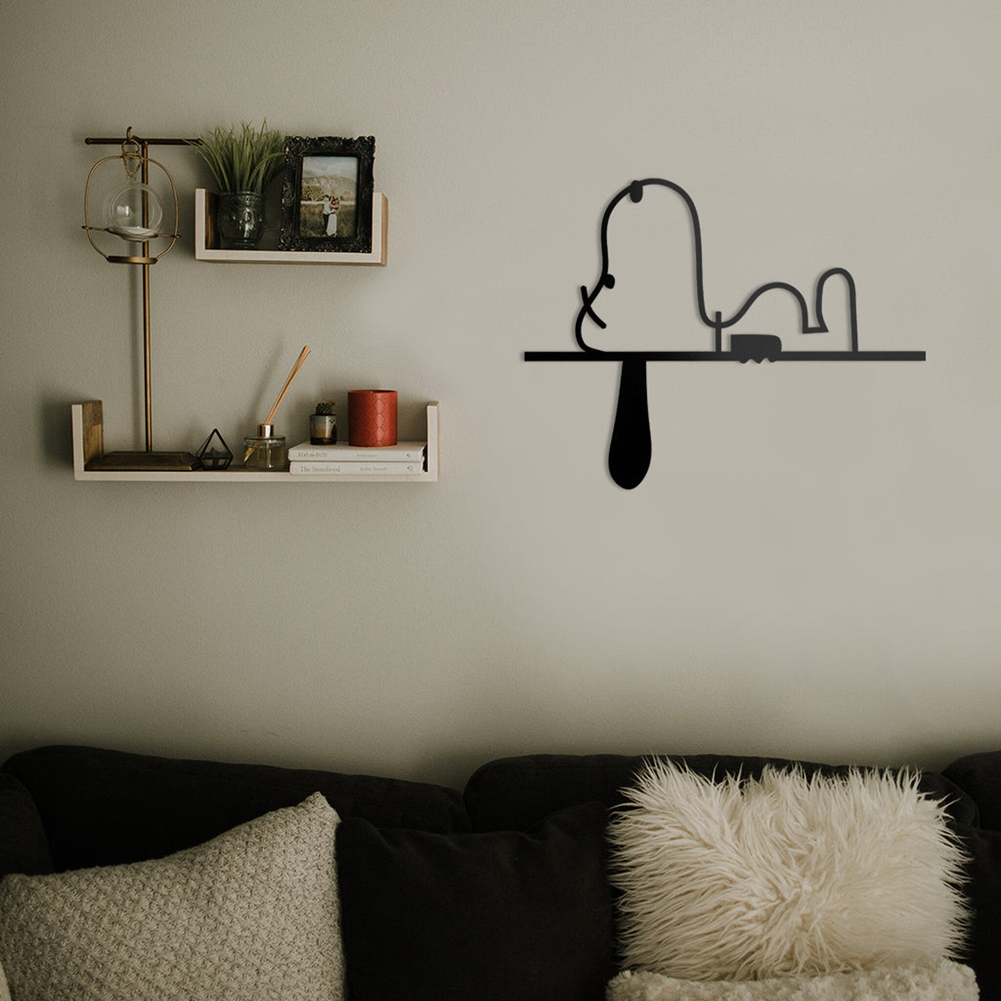 Sleepy Snoopy - Metal Duvar Dekoru