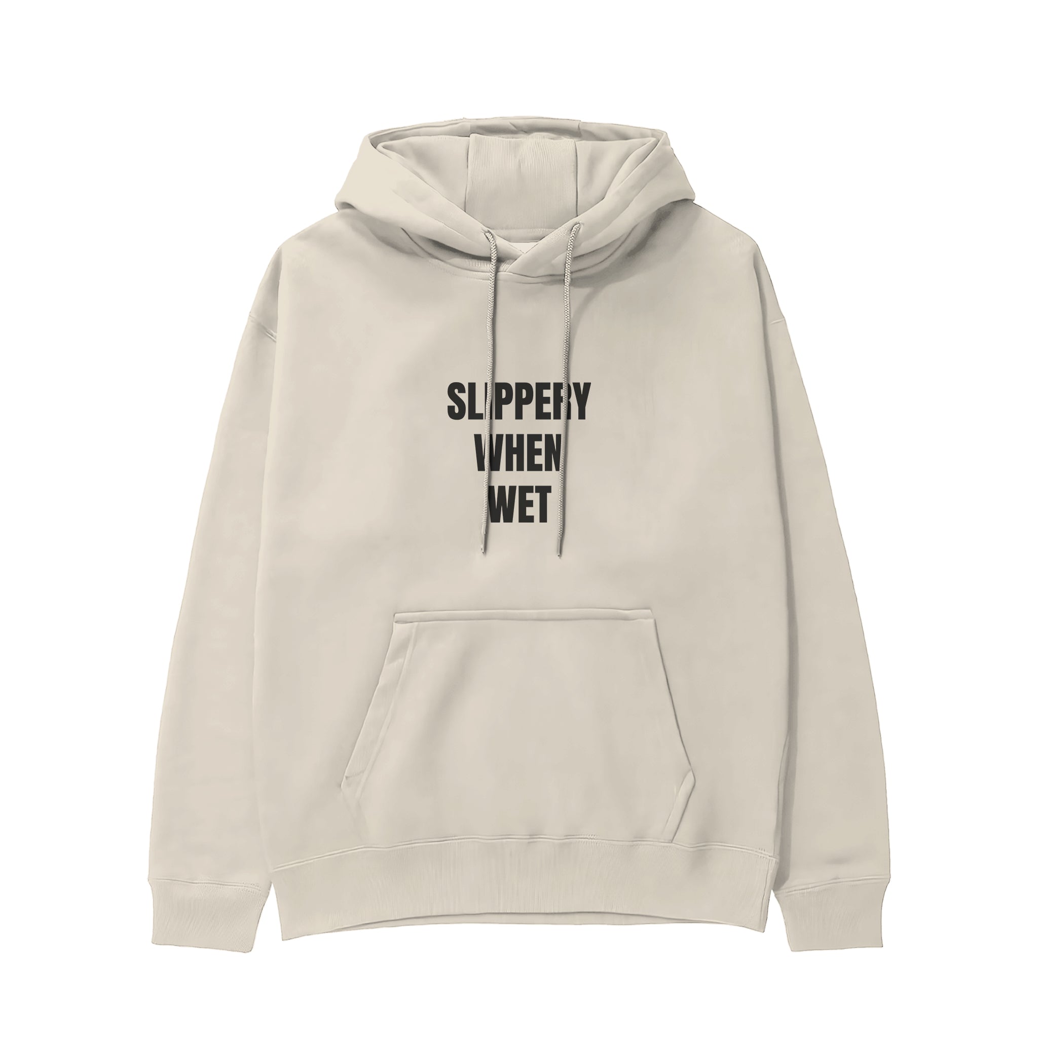 Slippery When Wet Hoodie - Krem - ön görünüm