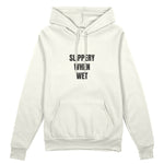 Slippery When Wet Oversize Hoodie - Beyaz - ön görünüm
