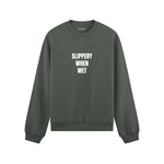 Slippery When Wet Oversize Sweatshirt - Antrasit - ön görünüm