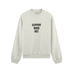 Slippery When Wet Oversize Sweatshirt - Beyaz - ön görünüm