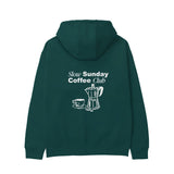 Slow Sunday Coffee Club Hoodie - Antrasit - arka görünüm
