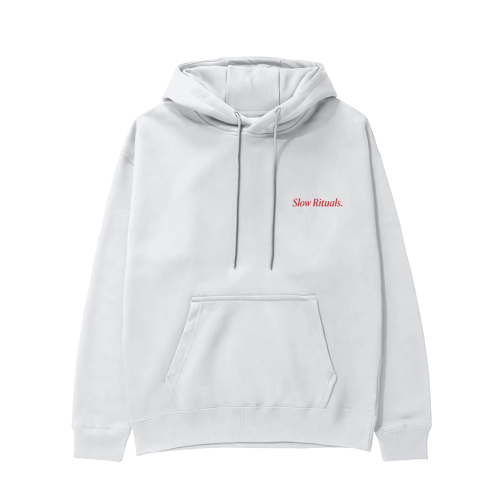 Slow Sunday Coffee Club Hoodie - Beyaz - ön görünüm