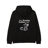 Slow Sunday Coffee Club Hoodie - Siyah - arka görünüm