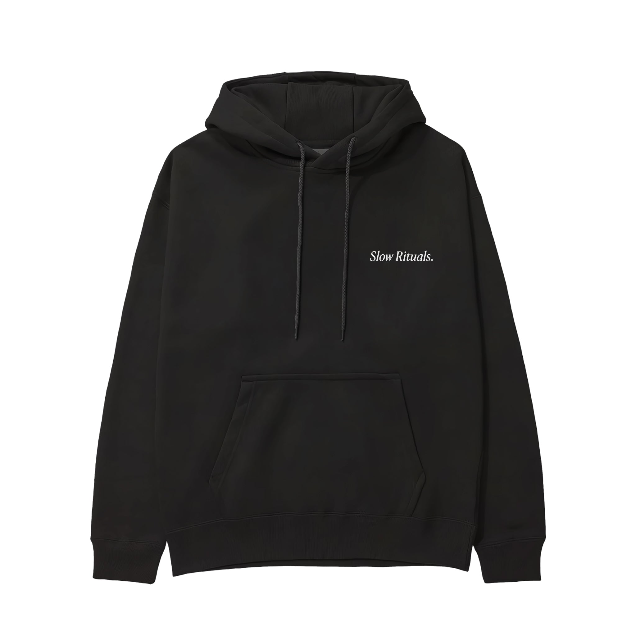 Slow Sunday Coffee Club Hoodie - Siyah - ön görünüm