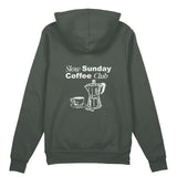 Slow Sunday Coffee Club Oversize Hoodie - Antrasit - arka görünüm