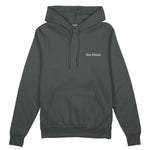 Slow Sunday Coffee Club Oversize Hoodie - Antrasit - ön görünüm