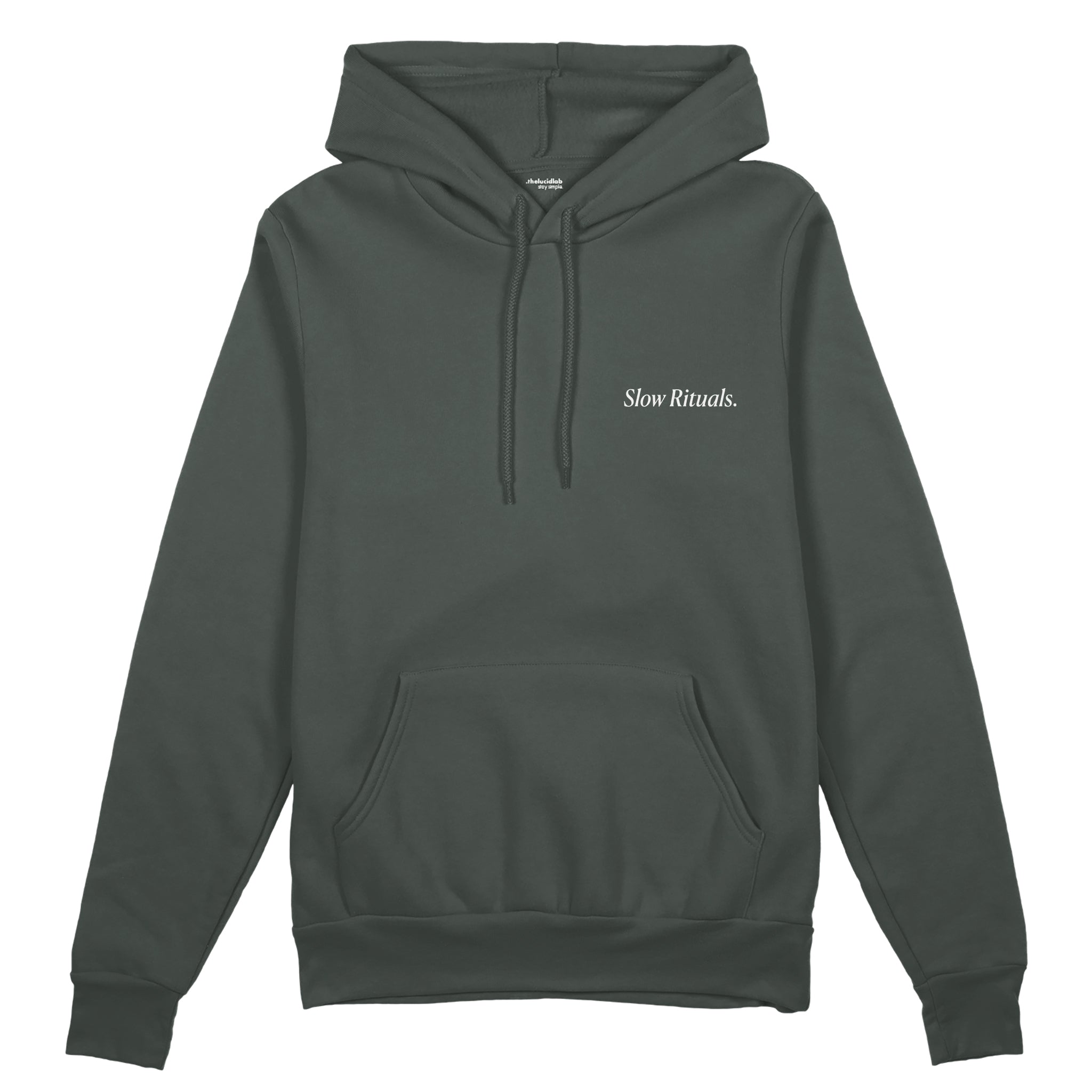Slow Sunday Coffee Club Oversize Hoodie - Antrasit - ön görünüm
