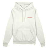 Slow Sunday Coffee Club Oversize Hoodie - Beyaz - ön görünüm
