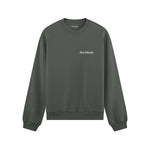 Slow Sunday Coffee Club Oversize Sweatshirt - Antrasit - ön görünüm