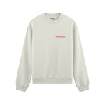 Slow Sunday Coffee Club Oversize Sweatshirt - Beyaz - ön görünüm