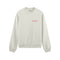 Slow Sunday Coffee Club Oversize Sweatshirt - Beyaz - ön görünüm