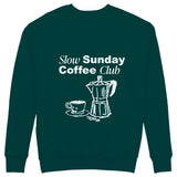 Slow Sunday Coffee Club Sweatshirt - Antrasit - arka görünüm