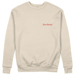 Slow Sunday Coffee Club Sweatshirt - Bej - ön görünüm