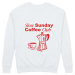 Slow Sunday Coffee Club Sweatshirt - Beyaz - arka görünüm