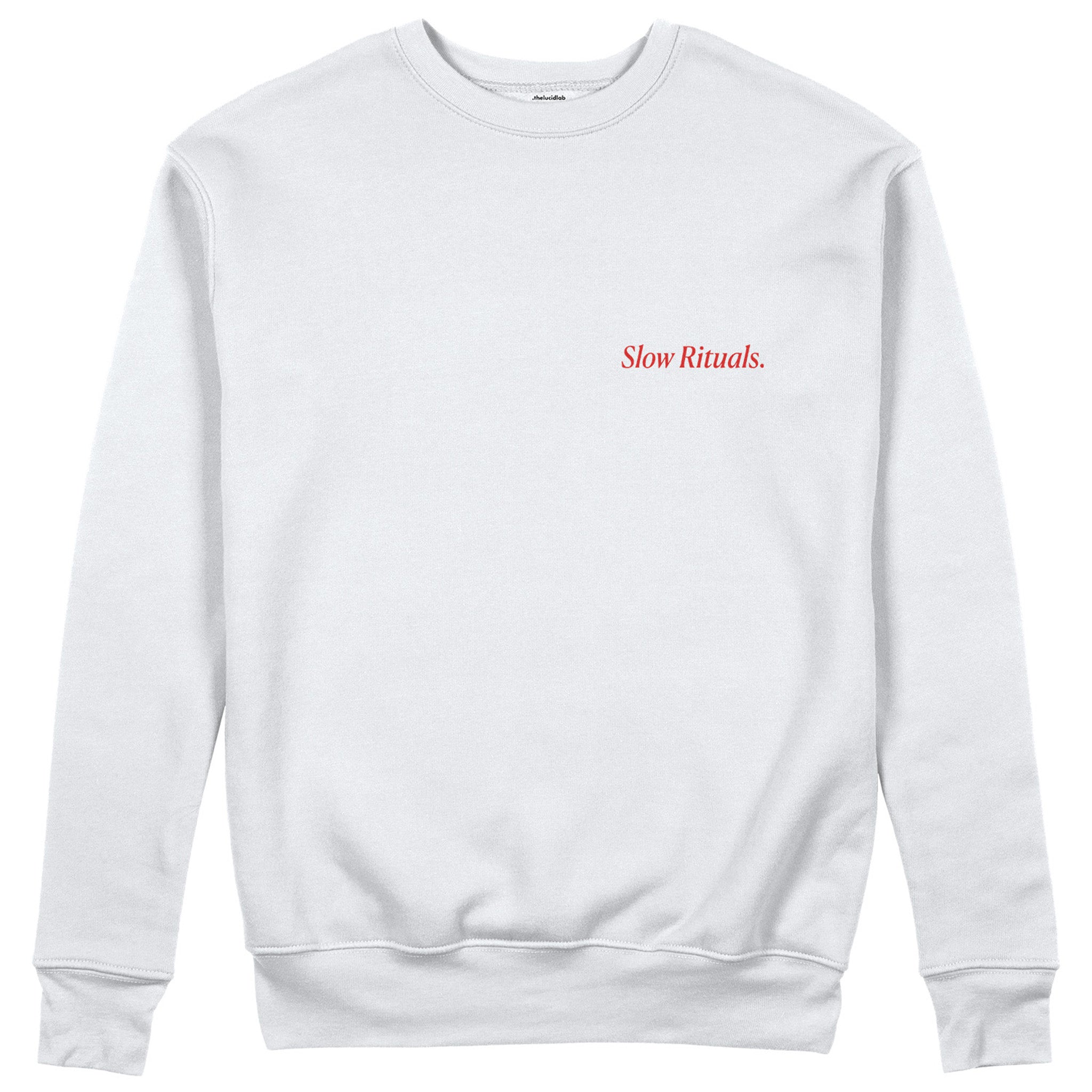 Slow Sunday Coffee Club Sweatshirt - Beyaz - ön görünüm