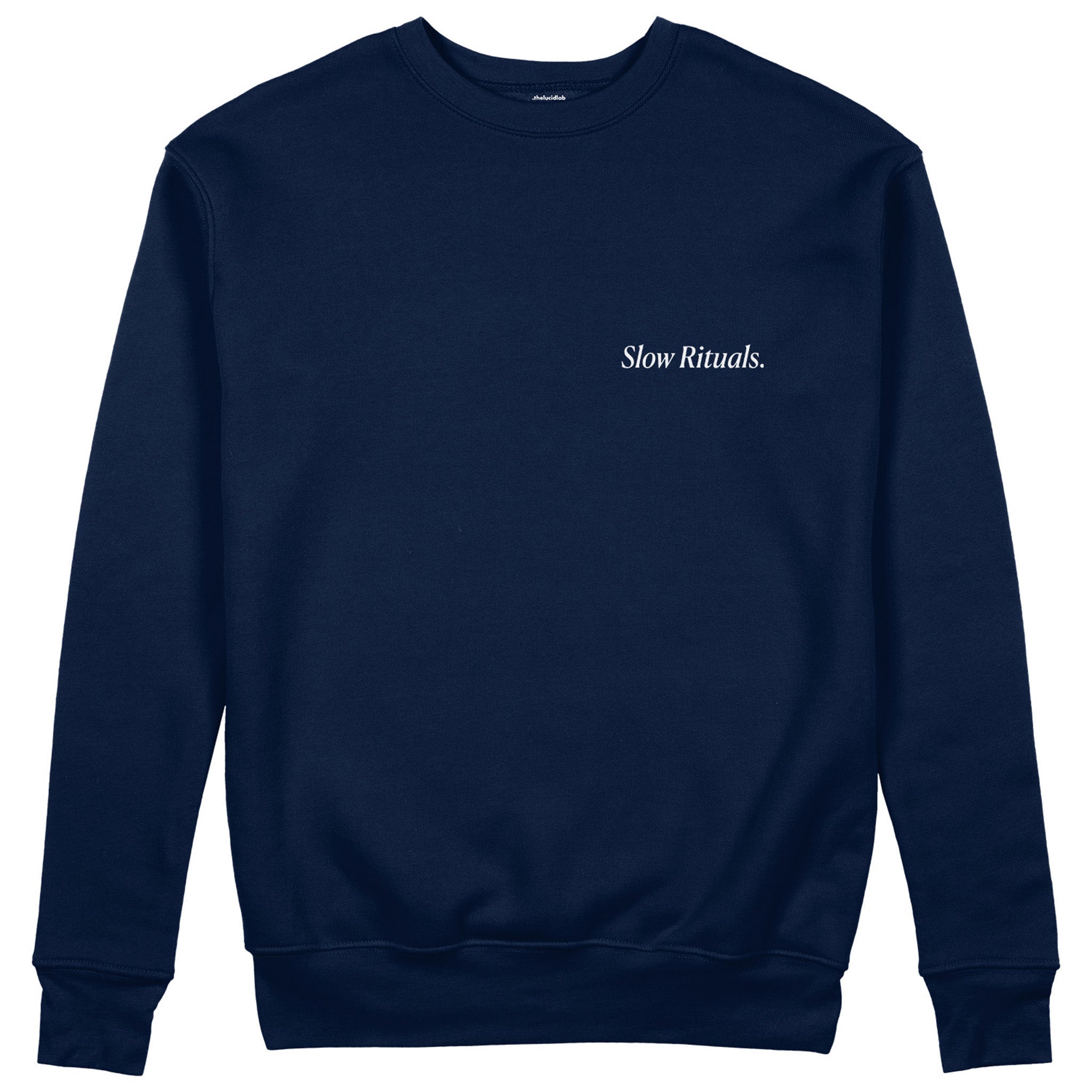 Slow Sunday Coffee Club Sweatshirt - Lacivert - ön görünüm