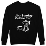 Slow Sunday Coffee Club Sweatshirt - Siyah - arka görünüm