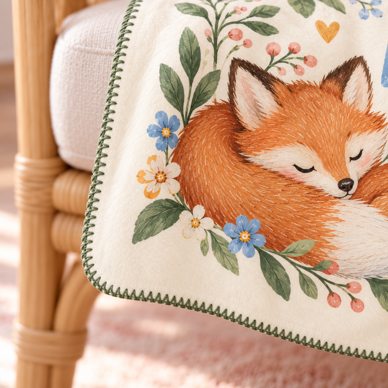 So Very Loved Polar Bebek Battaniyesi — Kenar ve dikiş detayı
