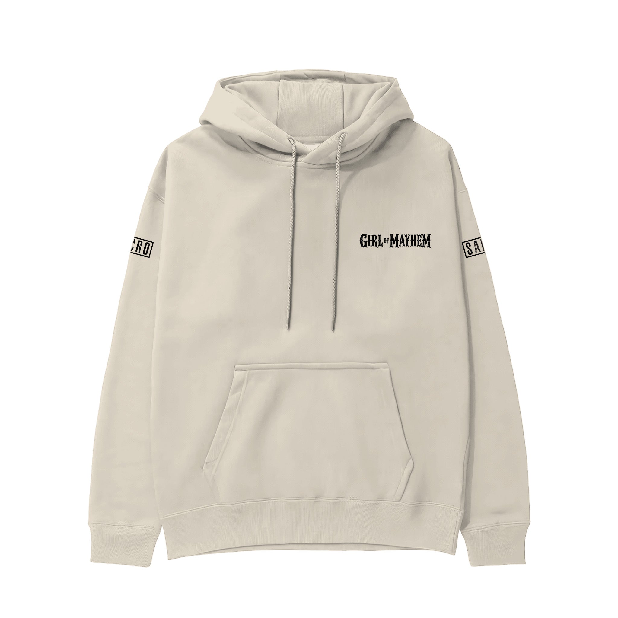 Sons Of Anarchy: Girl of Mayhem Hoodie - Krem - Ön görünüm