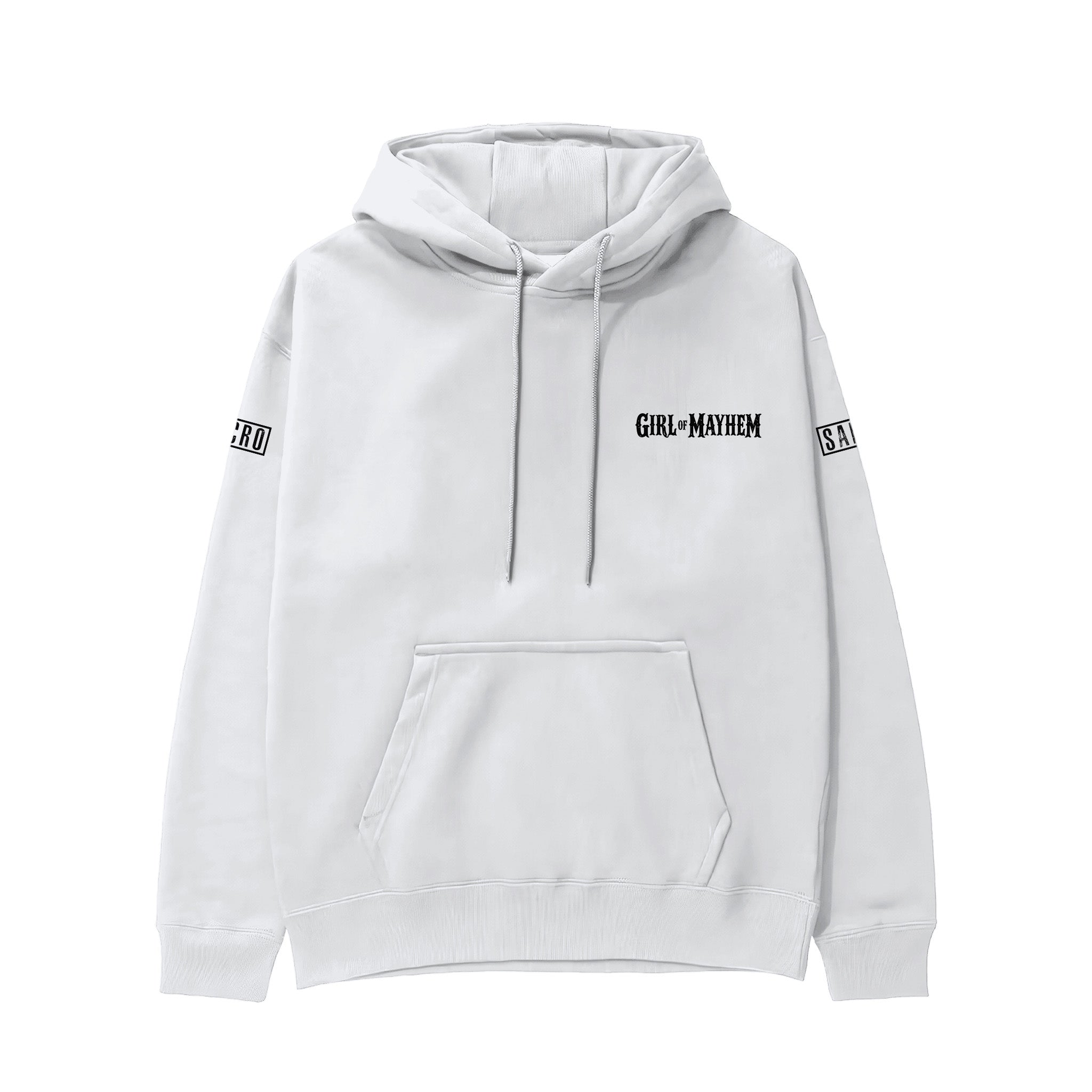 Sons Of Anarchy: Girl of Mayhem Hoodie - Beyaz - Ön görünüm