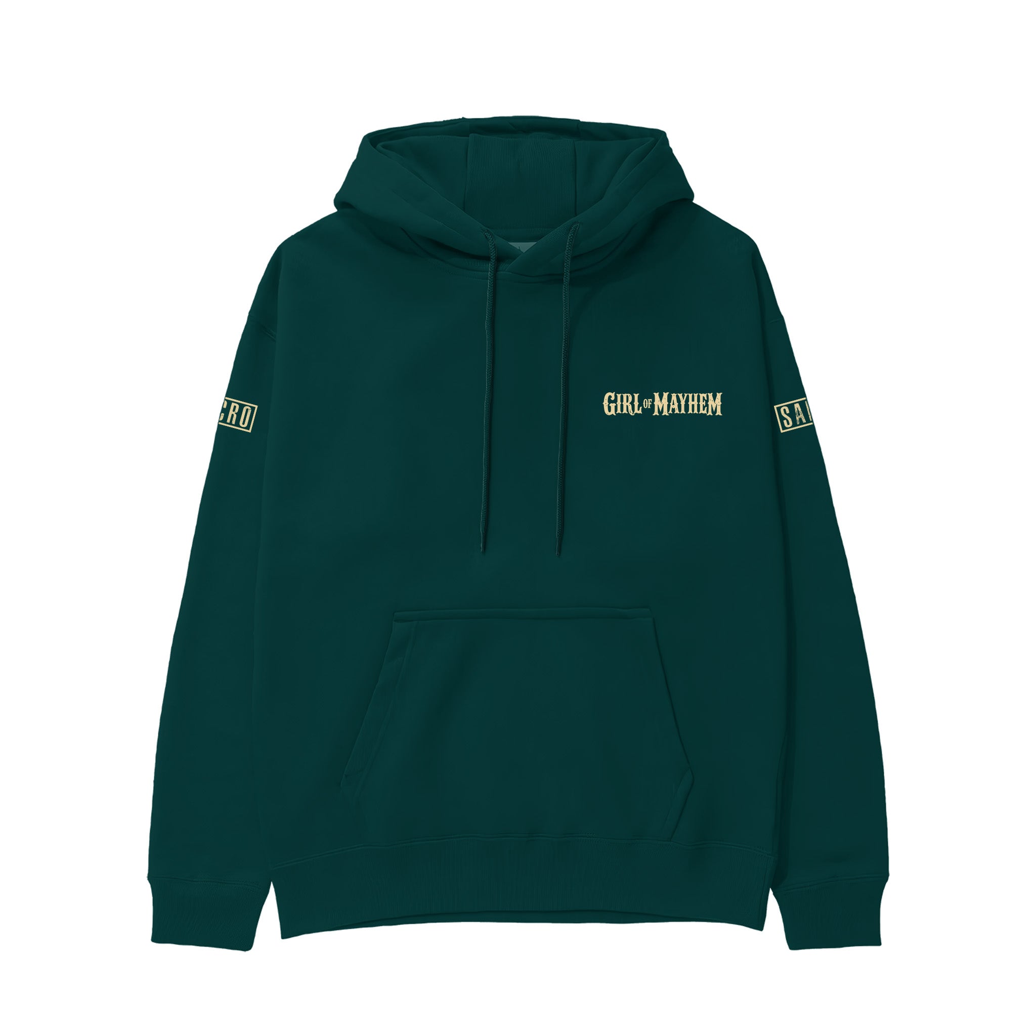 Sons Of Anarchy: Girl of Mayhem Hoodie - Koyu Yeşil - Ön görünüm