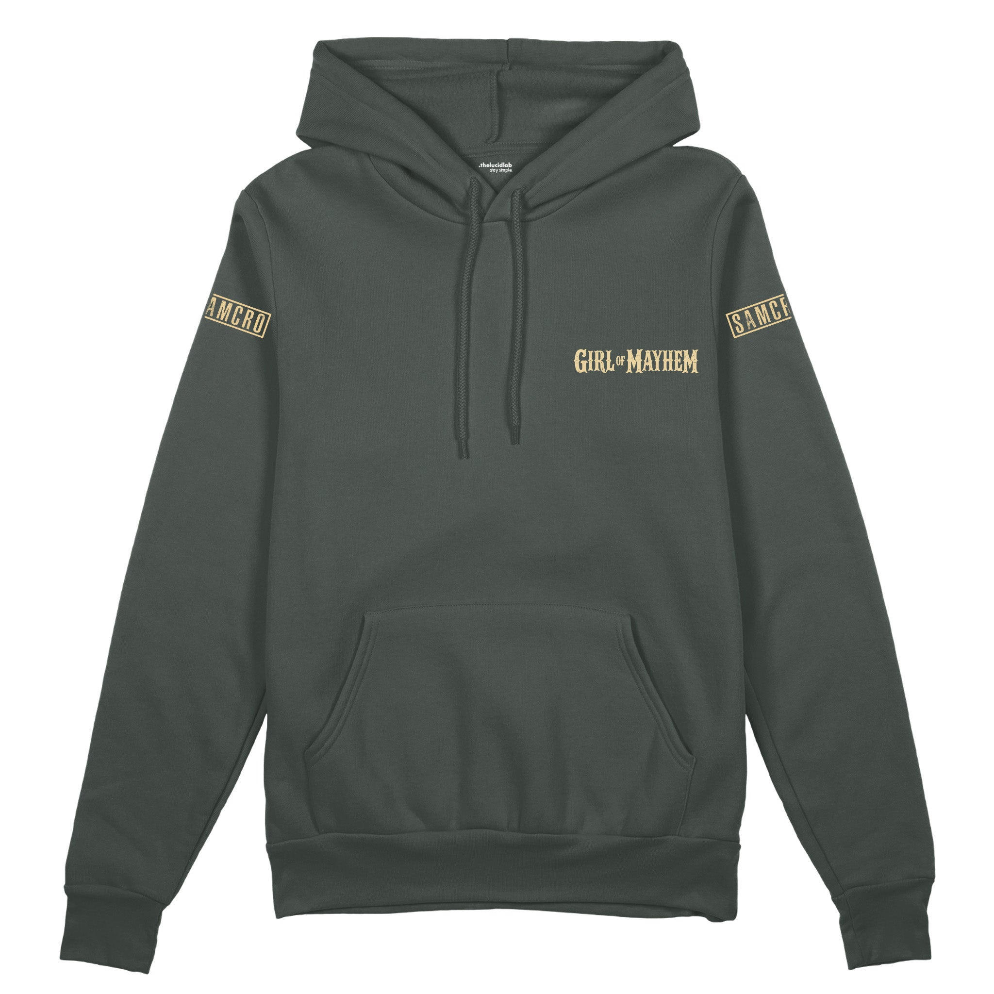Sons Of Anarchy: Girl of Mayhem Oversize Hoodie - Antrasit - Ön görünüm