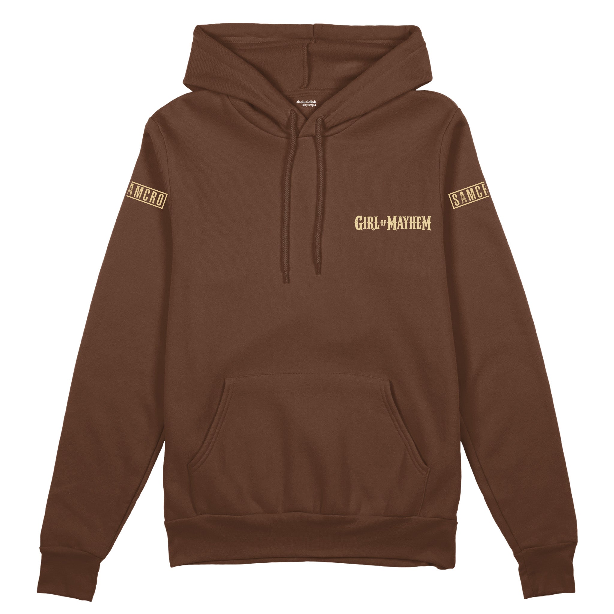 Sons Of Anarchy: Girl of Mayhem Oversize Hoodie - Kahverengi - Ön görünüm