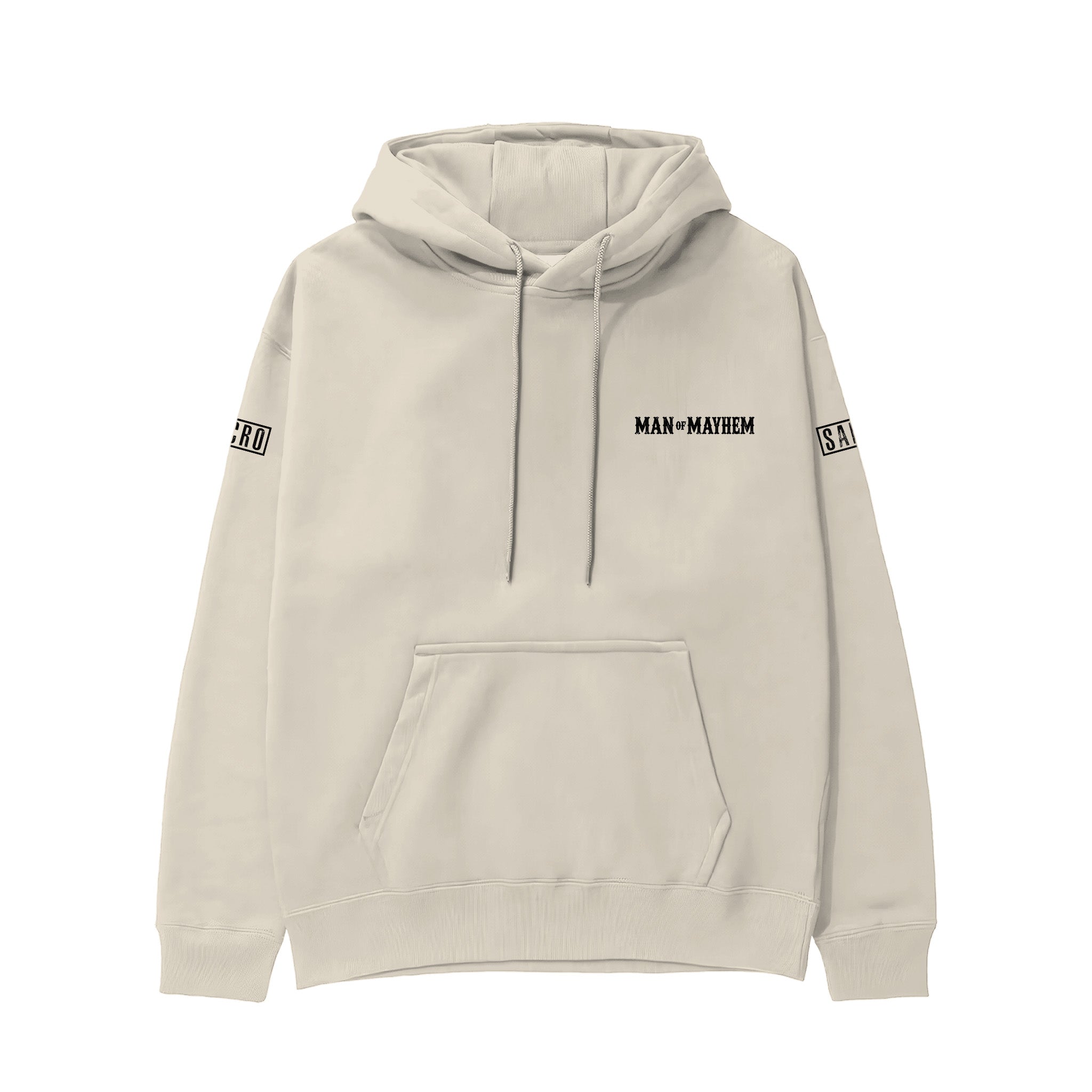 Sons Of Anarchy: Man of Mayhem Hoodie - Krem - Ön görünüm