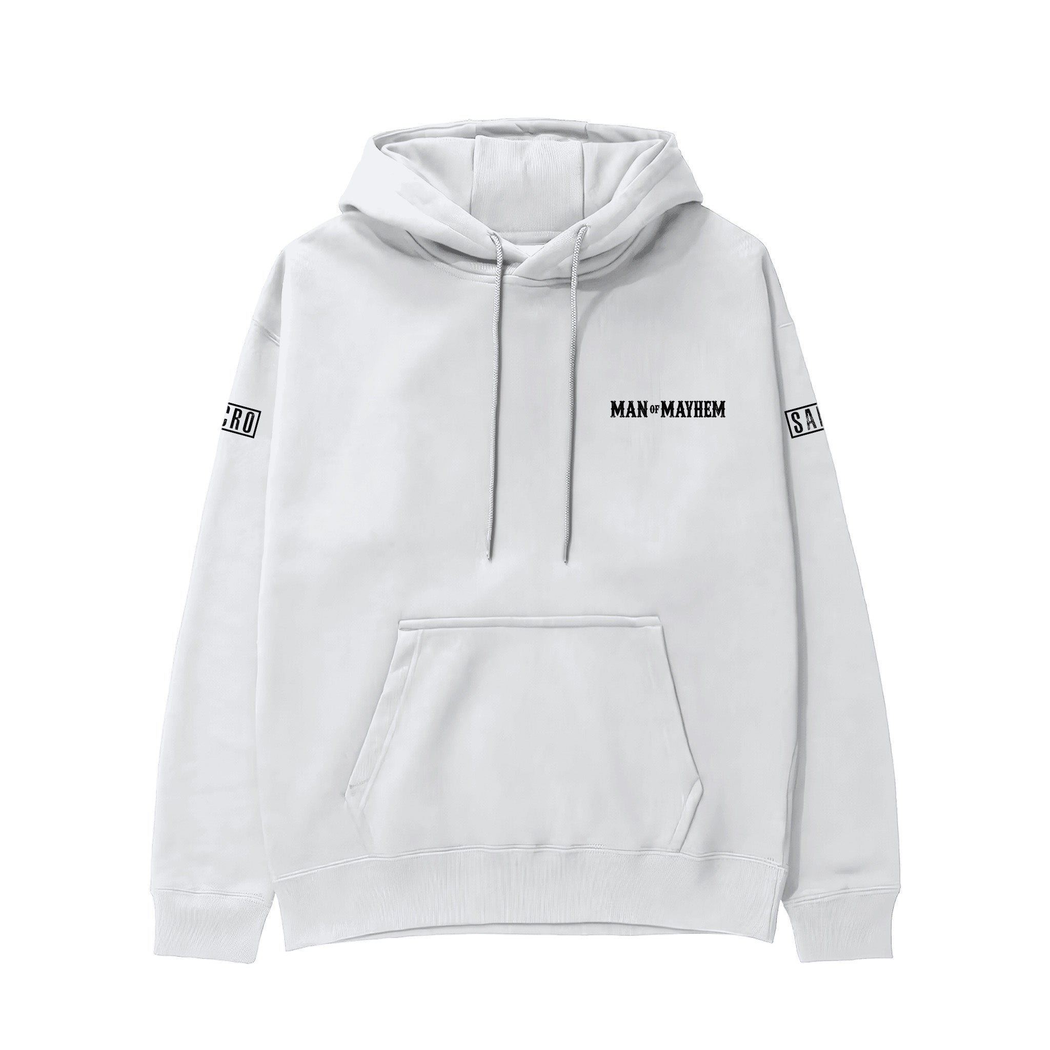 Sons Of Anarchy: Man of Mayhem Hoodie - Beyaz - Ön görünüm