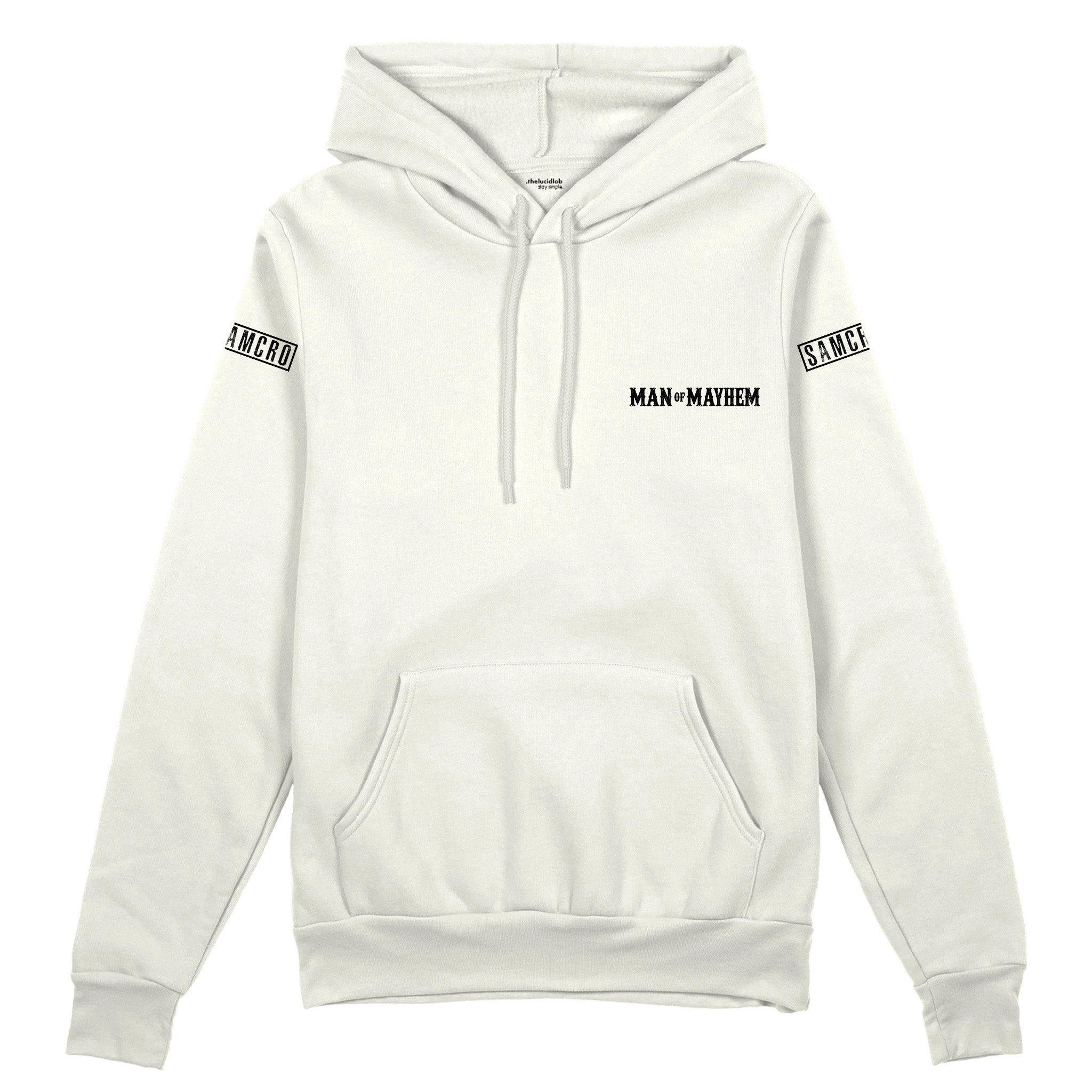 Sons Of Anarchy: Man of Mayhem Oversize Hoodie - Beyaz - Ön görünüm
