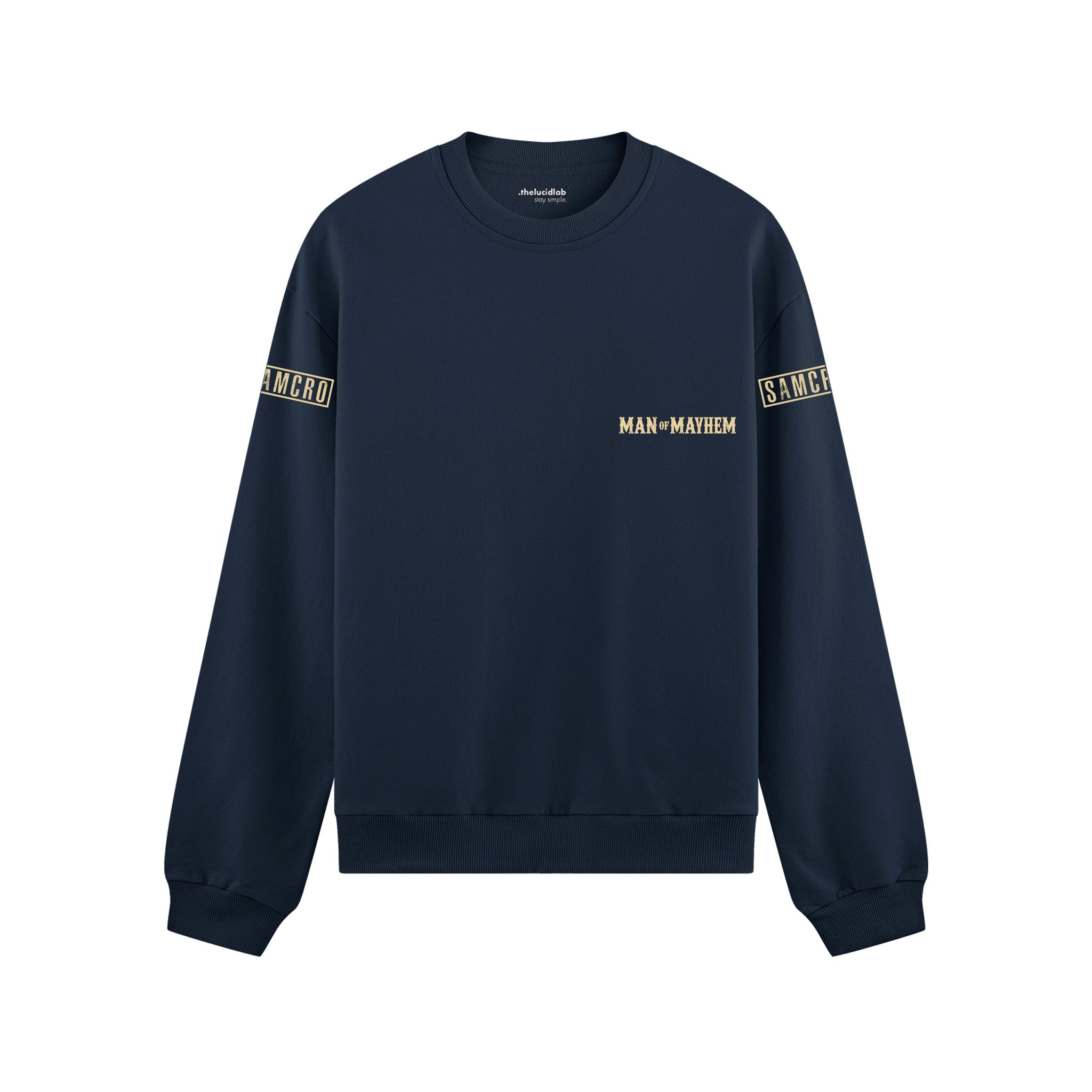 Sons Of Anarchy: Man of Mayhem Oversize Sweatshirt - Lacivert - Ön görünüm