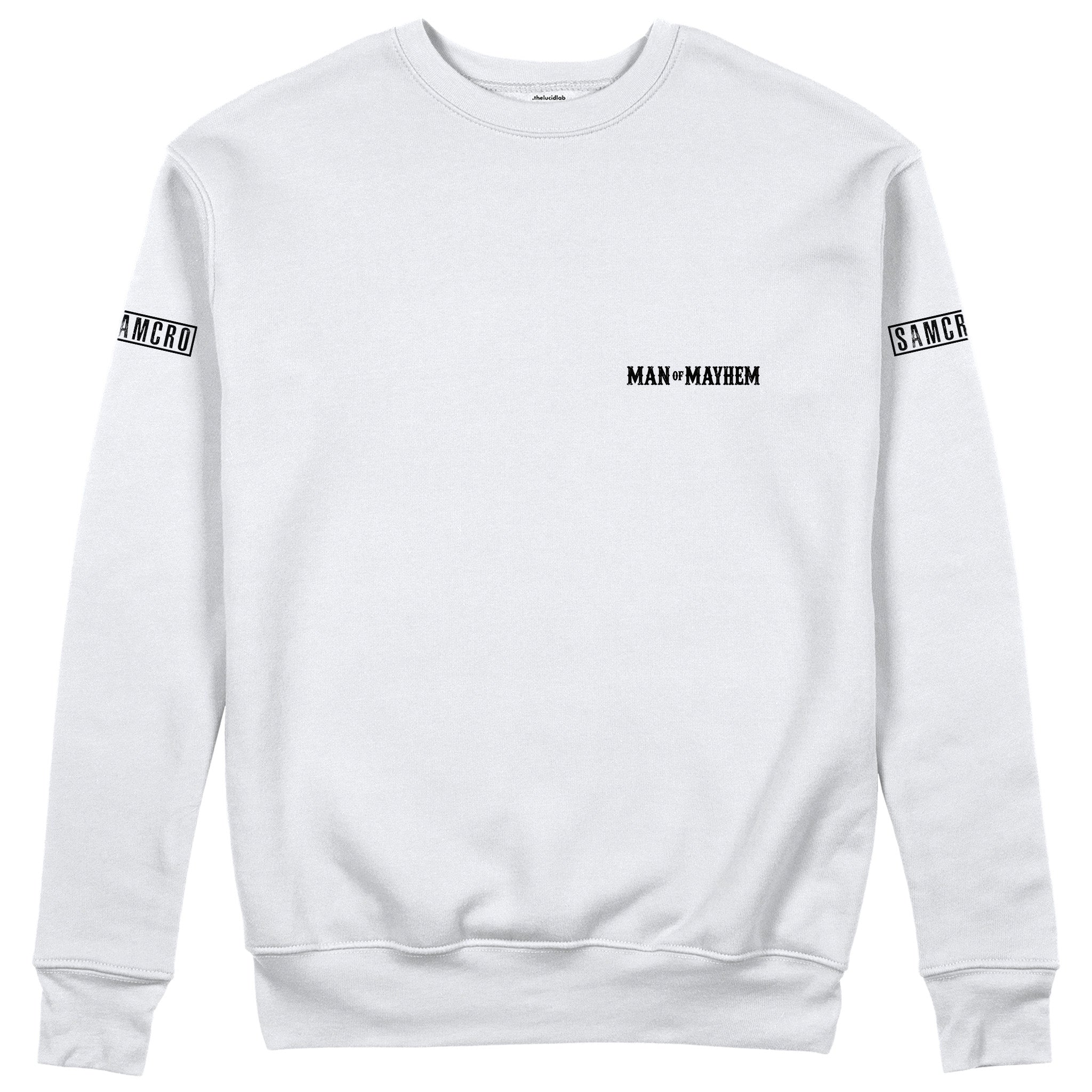 Sons Of Anarchy: Man of Mayhem Sweatshirt - Beyaz - Ön görünüm