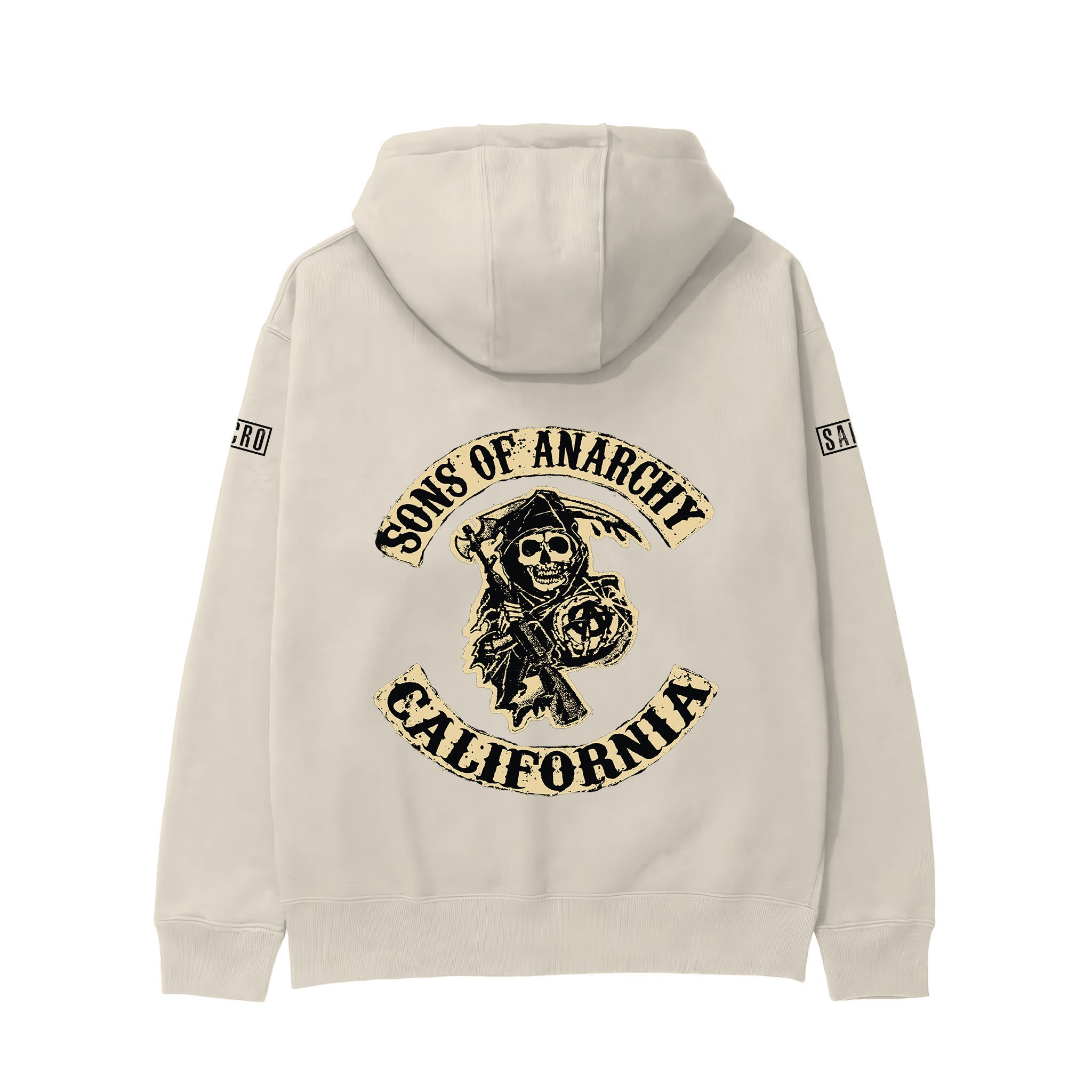 Sons Of Anarchy: Mayhem Hoodie - Krem - Arka görünüm