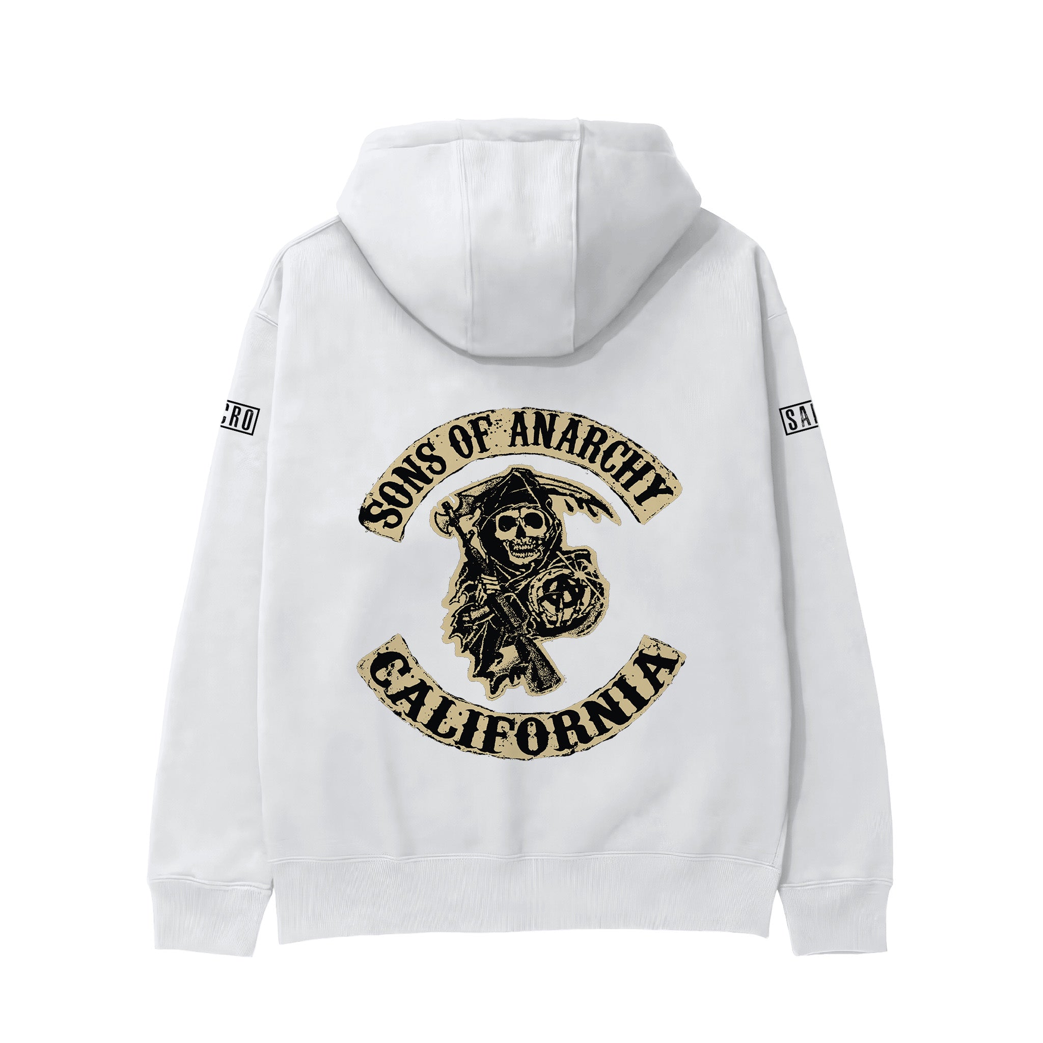 Sons Of Anarchy: Mayhem Hoodie - Beyaz - Arka görünüm