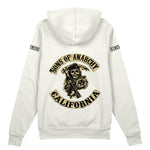 Sons Of Anarchy: Mayhem Oversize Hoodie - Beyaz - Arka görünüm