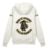 Sons Of Anarchy: Mayhem Oversize Hoodie - Beyaz - Arka görünüm