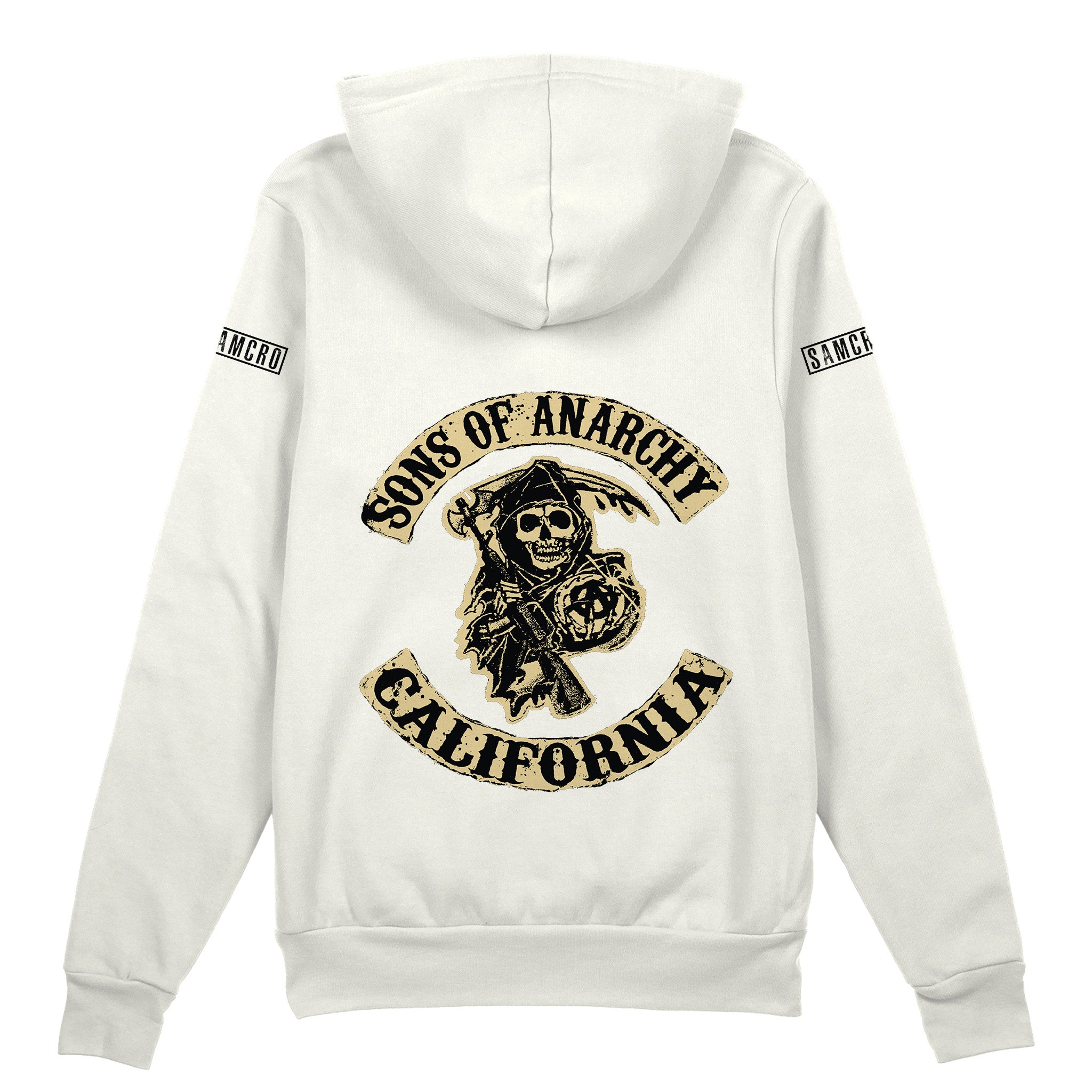 Sons Of Anarchy: Mayhem Oversize Hoodie - Beyaz - Arka görünüm