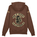Sons Of Anarchy: Mayhem Oversize Hoodie - Kahverengi - Arka görünüm