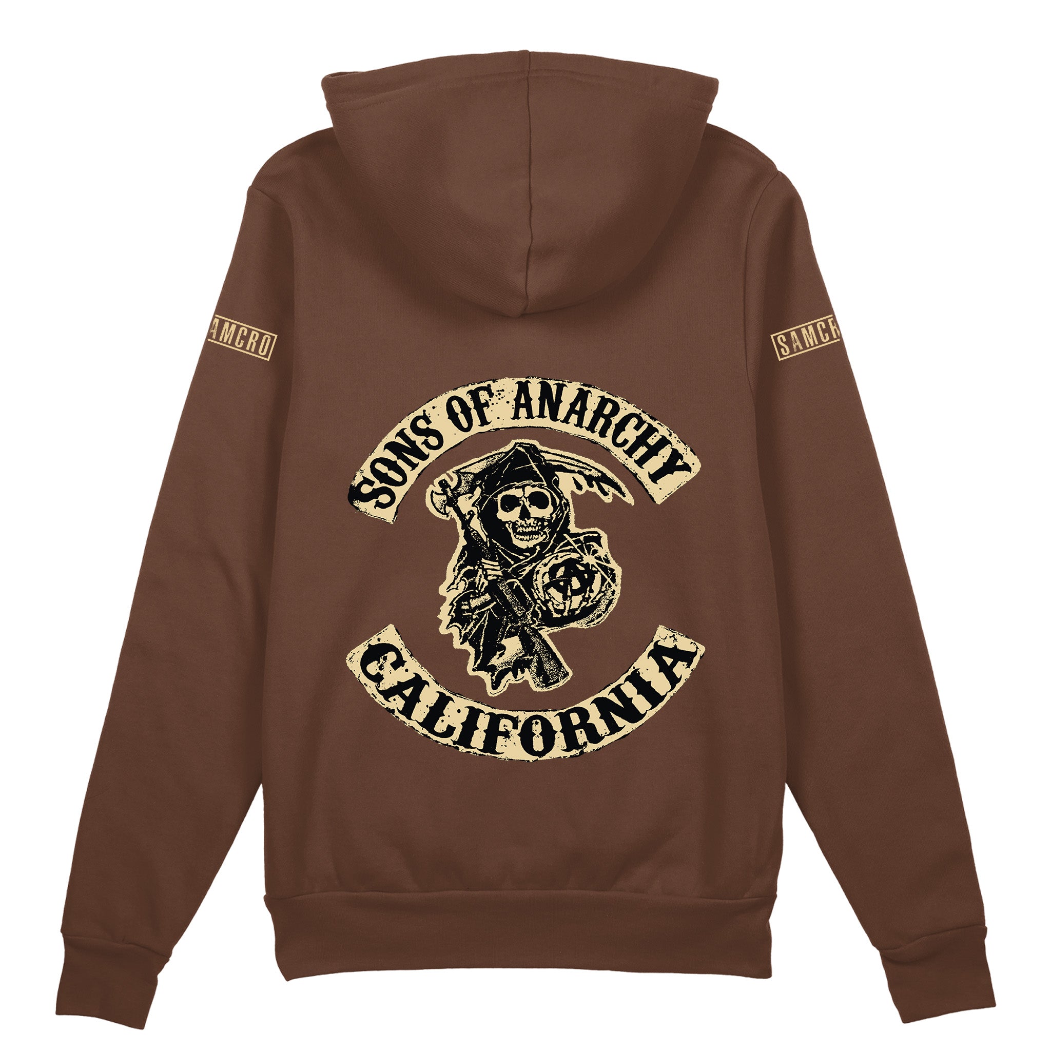 Sons Of Anarchy: Mayhem Oversize Hoodie - Kahverengi - Arka görünüm