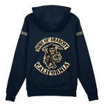 Sons Of Anarchy: Mayhem Oversize Hoodie - Lacivert - Arka görünüm