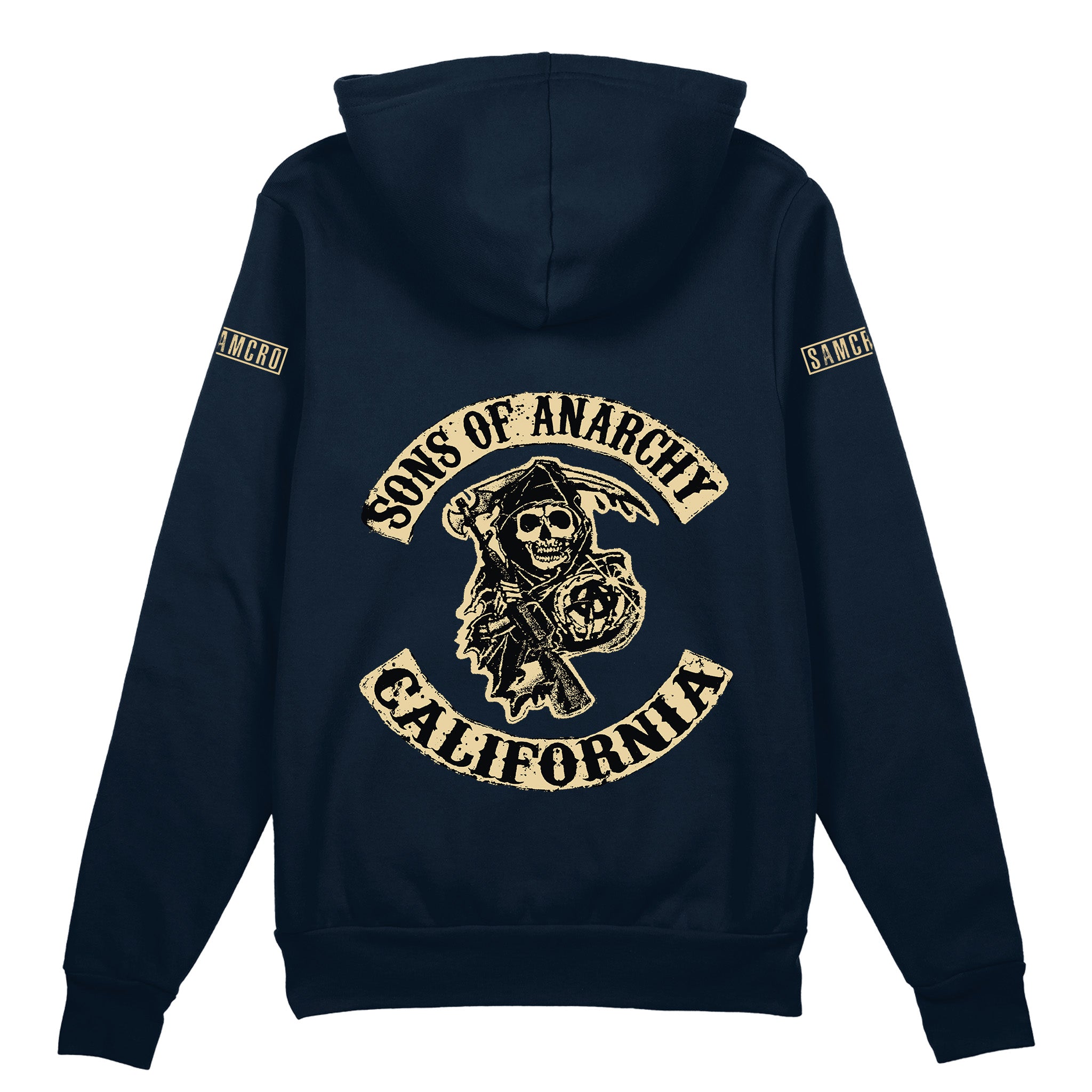 Sons Of Anarchy: Mayhem Oversize Hoodie - Lacivert - Arka görünüm