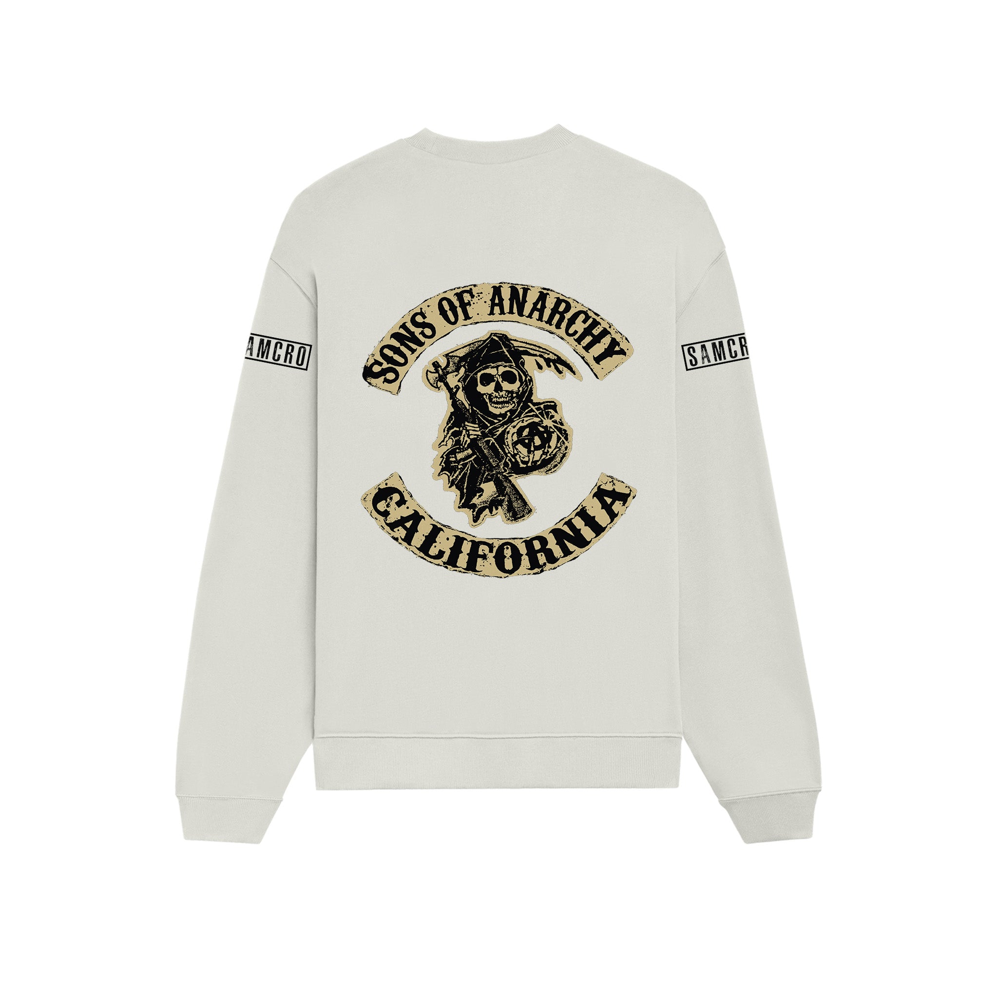 Sons Of Anarchy: Mayhem Oversize Sweatshirt - Beyaz - Arka görünüm