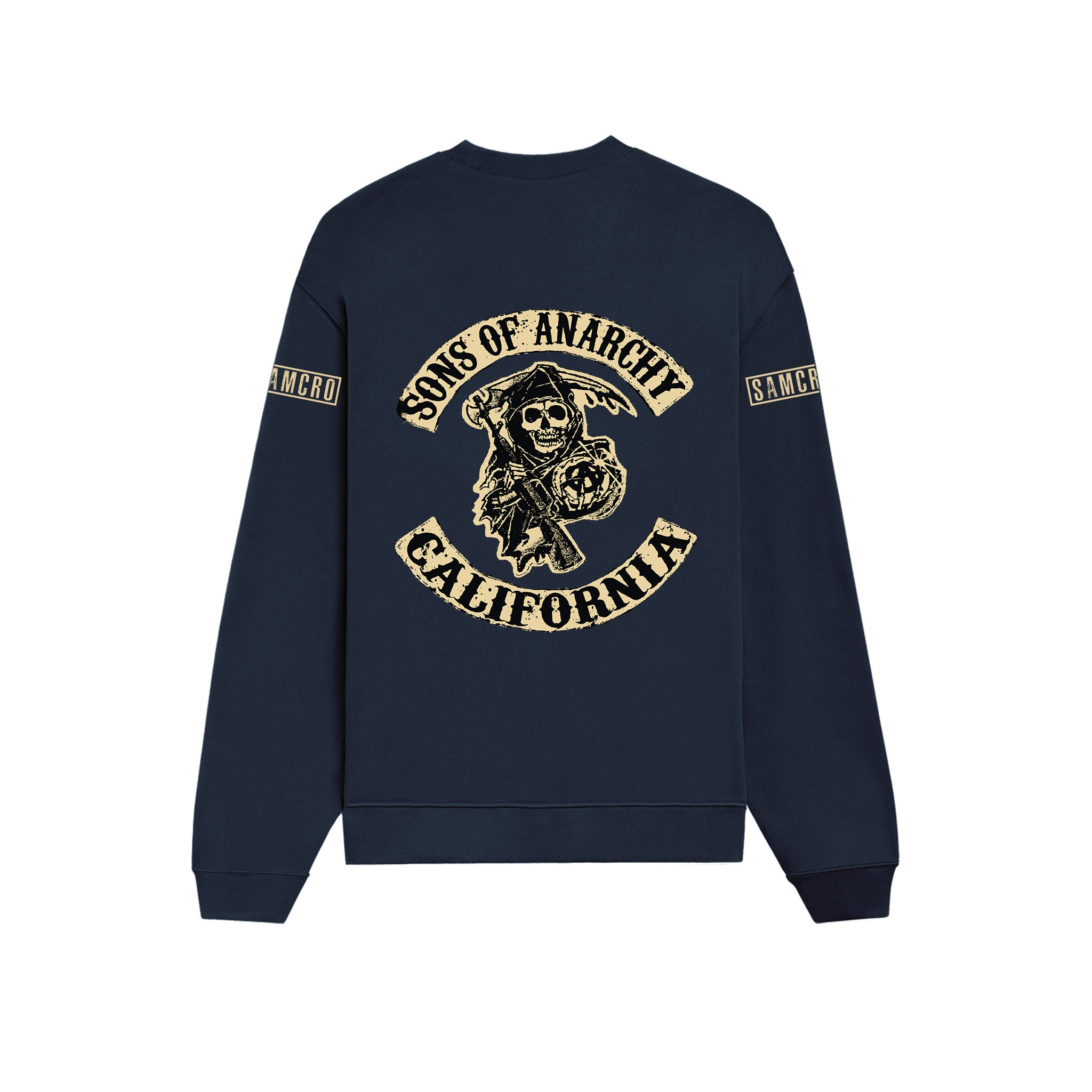 Sons Of Anarchy: Mayhem Oversize Sweatshirt - Lacivert - Arka görünüm