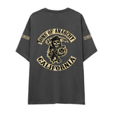 Sons Of Anarchy: Mayhem Oversize Tişört - Antrasit - Arka görünüm
