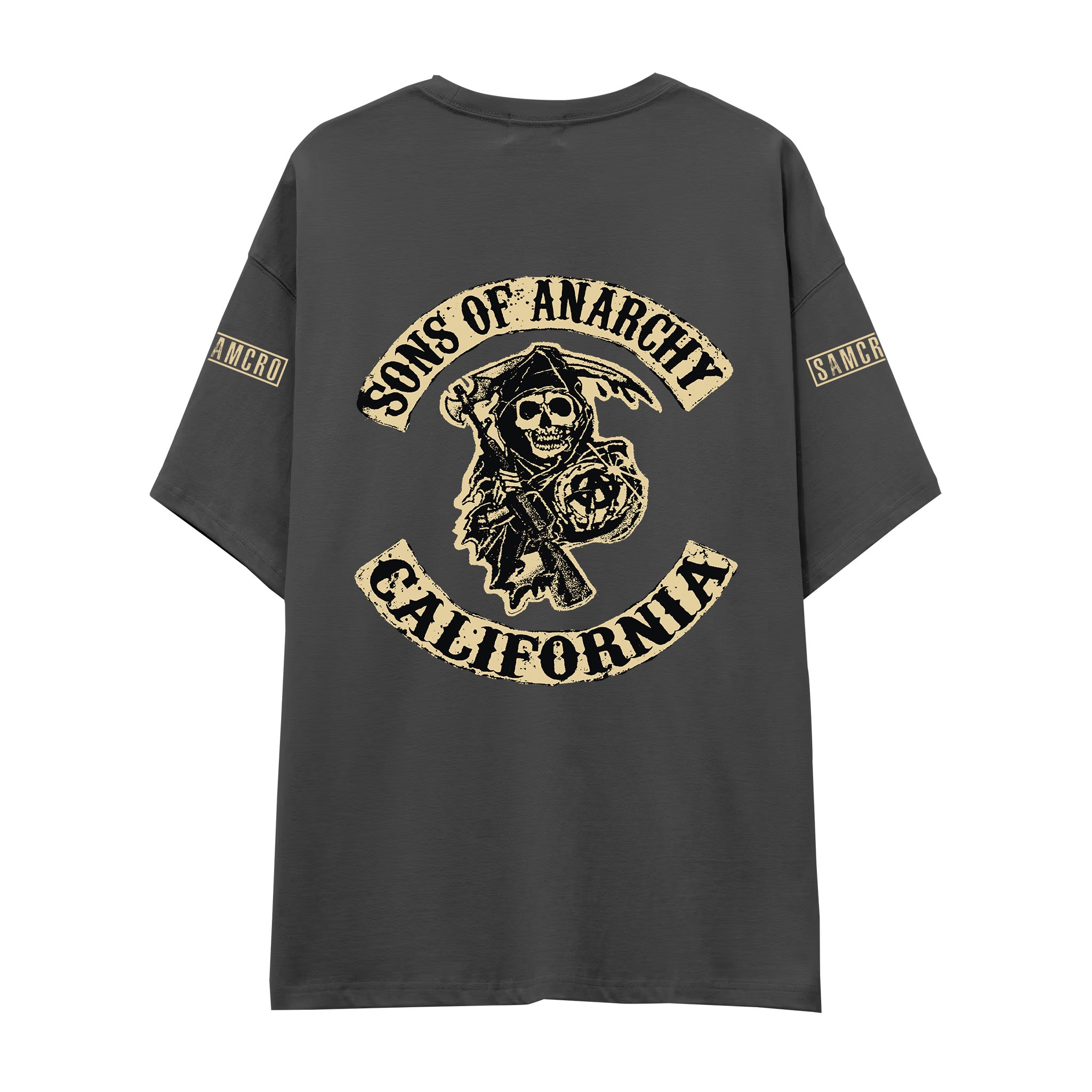 Sons Of Anarchy: Mayhem Oversize Tişört - Antrasit - Arka görünüm