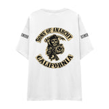 Sons Of Anarchy: Mayhem Oversize Tişört - Beyaz - Arka görünüm