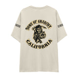 Sons Of Anarchy: Mayhem Oversize Tişört - Ekru - Arka görünüm