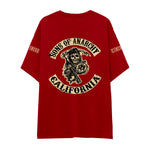 Sons Of Anarchy: Mayhem Oversize Tişört - Kırmızı - Arka görünüm