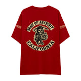Sons Of Anarchy: Mayhem Oversize Tişört - Kırmızı - Arka görünüm